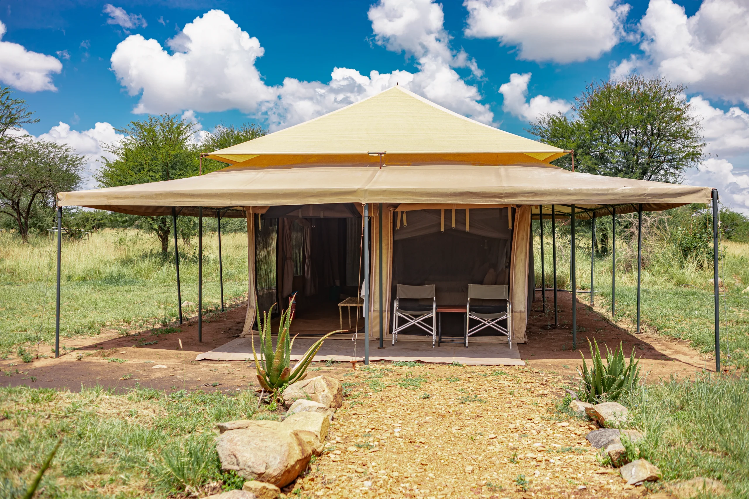 Camping in Serengeti